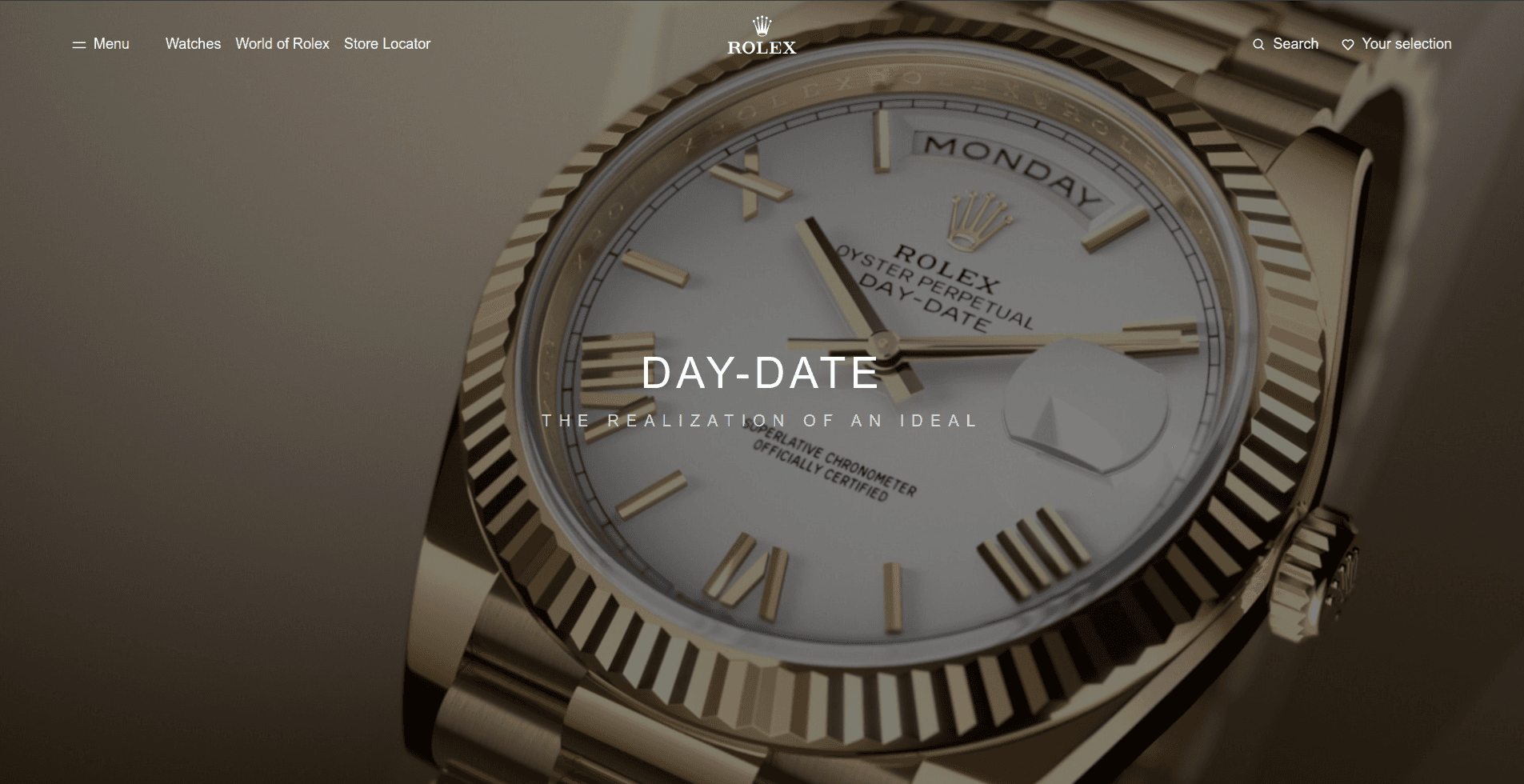 Rolex Website Clone